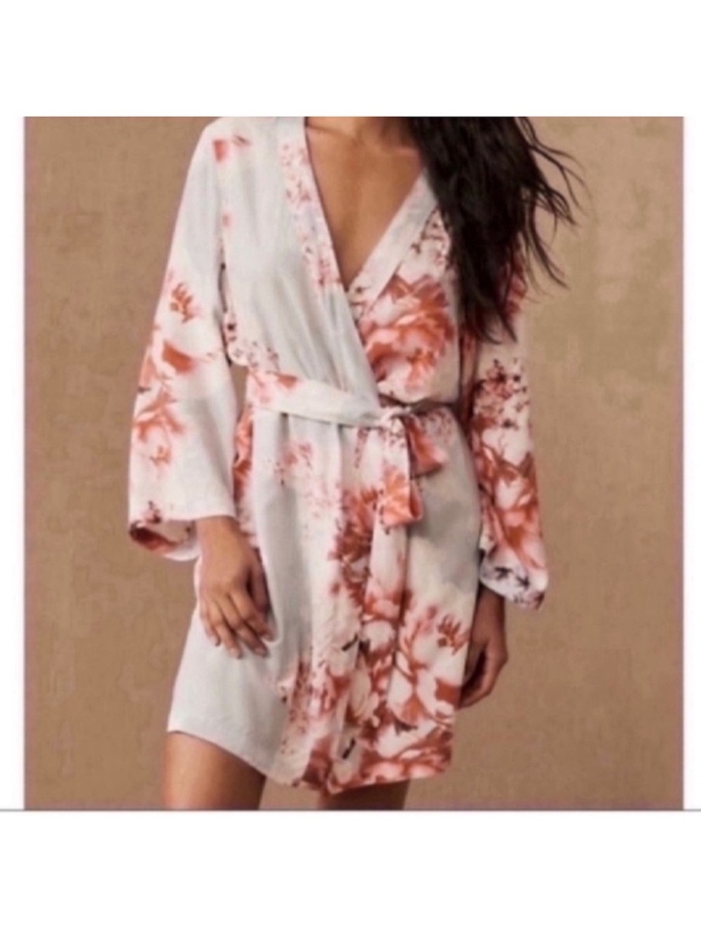 Like New Plum Pretty Sugar Floral Robe- Size XS